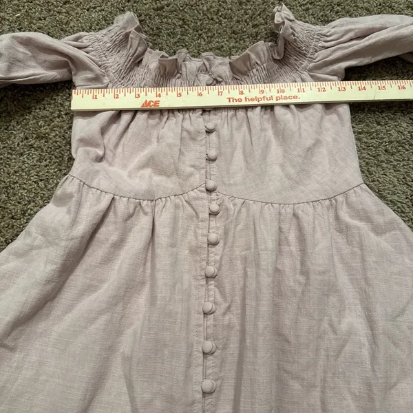 Sabo Light Pink Stella Off The Shoulder Cotton Mini Dress Size Small Beach Boho - Image 5