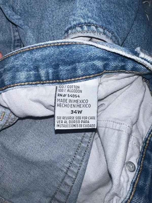 Vintage 90s Bugle Boy Distressed Denim Shorts - Image 4