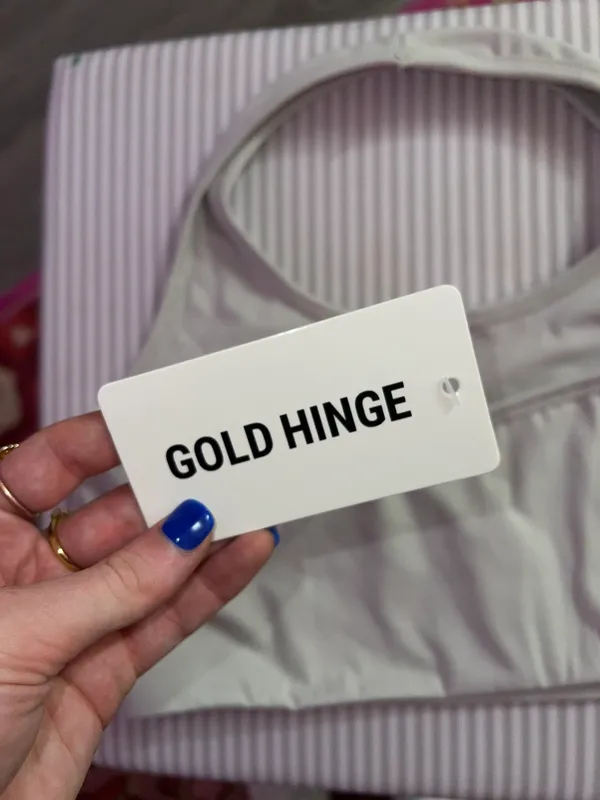 Gold Hinge Halter Crop Top - Image 5