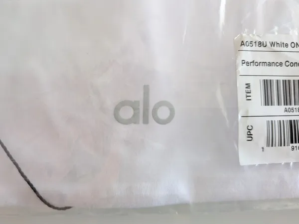 Alo Yoga Performance Conquer Headband White One Size Unisex Yoga A0518U NWT - Image 2