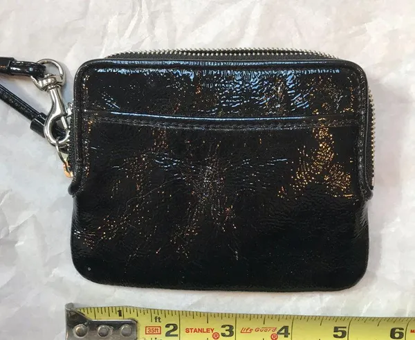 Coach Black Leather Wristlet - Image 4