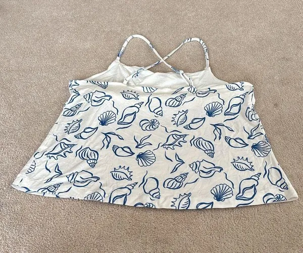 NWOT Auden Pajama Top Blue Size M - Image 6