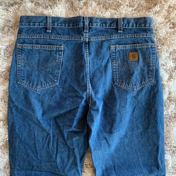 Carhartt Modern Medium Wash Blue Denim Jeans Work Wear - Image 5
