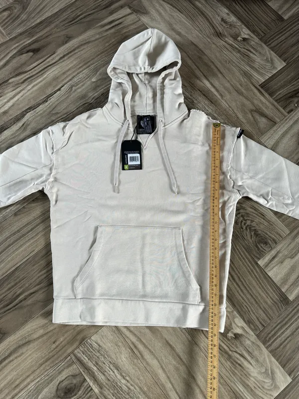 Women’s Terry Oversized Hoodie - Moonstone,Size Medium - Image 4