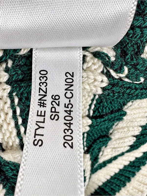Madewell V-Neck Striped Sweater Striped V-Neck Cotton Cashmere Sweater in Green - Image 10