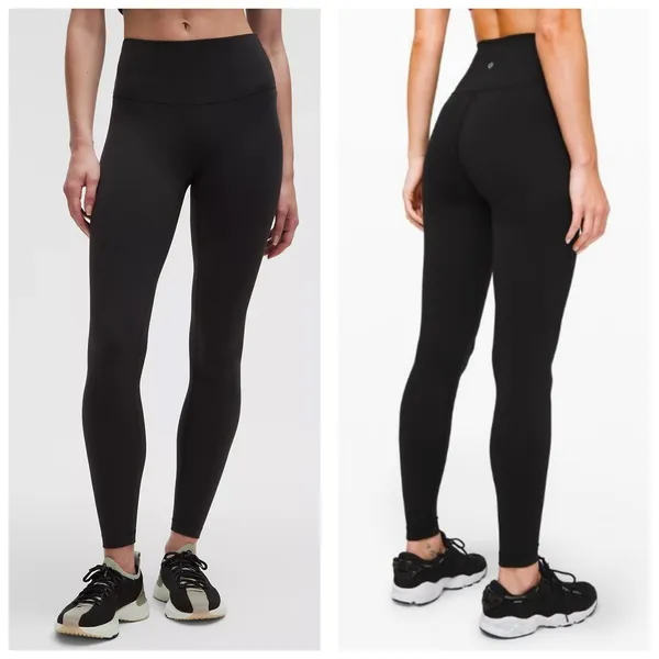 Lululemon Wunder Under High-Rise Tight Size 6 Black lw5bjws Stretch Athleisure - Image 2