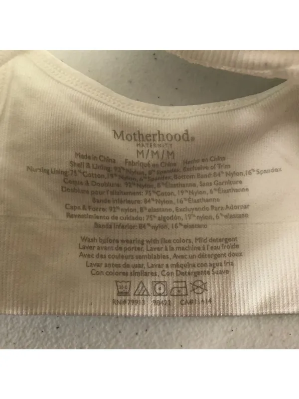 Motherhood Maternity Seamless Clip Down Nursing Bra White M - Image 3