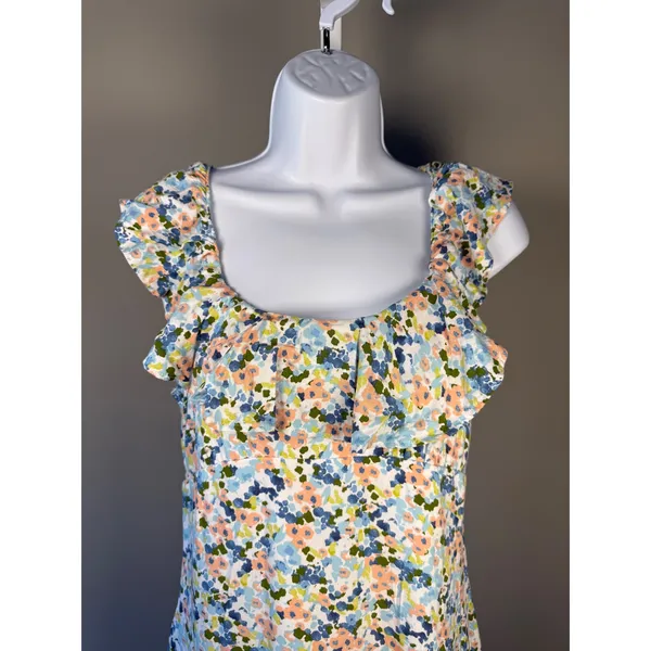 Abercrombie & Fitch Floral‎ Ruffle Strap Mini Dress Cottagecore S - Image 3