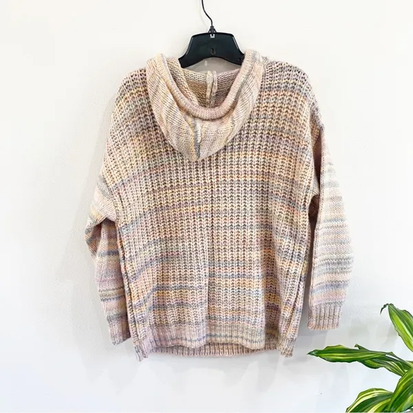 Aerie Cozy Wool Blend Knit Hoodie Sweater XS Soft Casual Lounge Streetwear‎ - Image 4
