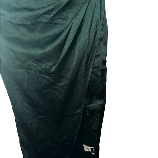 SheIn Elegant Green Satin Slip corset Dress - Image 6