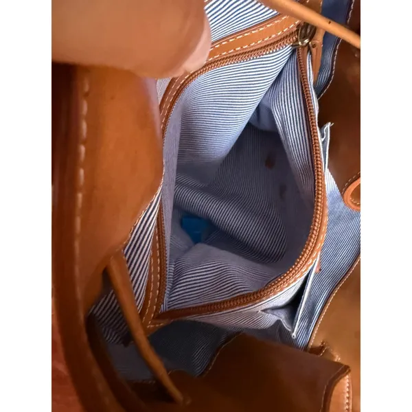 J.McLaughlin Dahna Tan Leather Tote Bag - Image 13