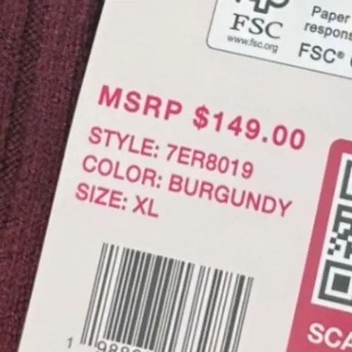 Edited x Hunter McGrady Ribbed Flare Sweater Dress Womens XL Burgundy Wine - Image 4