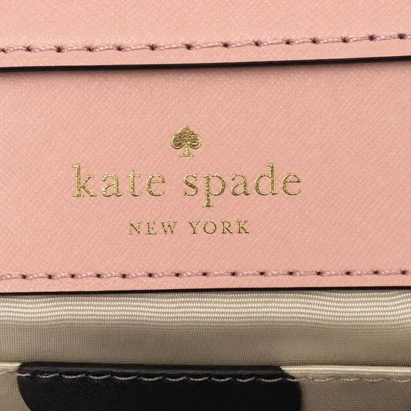 Kate Spade New York Pink Saffiano Leather Crossbody Clutch Bag Convertible - Image 6