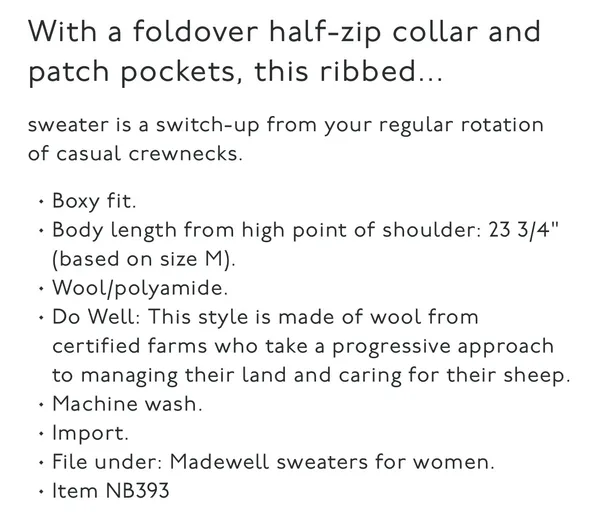 Madewell Half-Zip Knit Sweater - Image 7