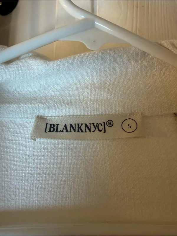 Blank NYC Cream Button-Front Bomber Jacket - Image 2