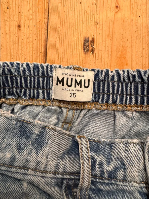 Show Me Your Mumu Denim Shorts - Image 3