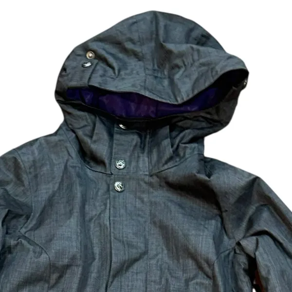 Women's Burton Dark Grey Snowboard Ski Powder Dry Ride Jacket Size‎ 3 (XS) - Image 2