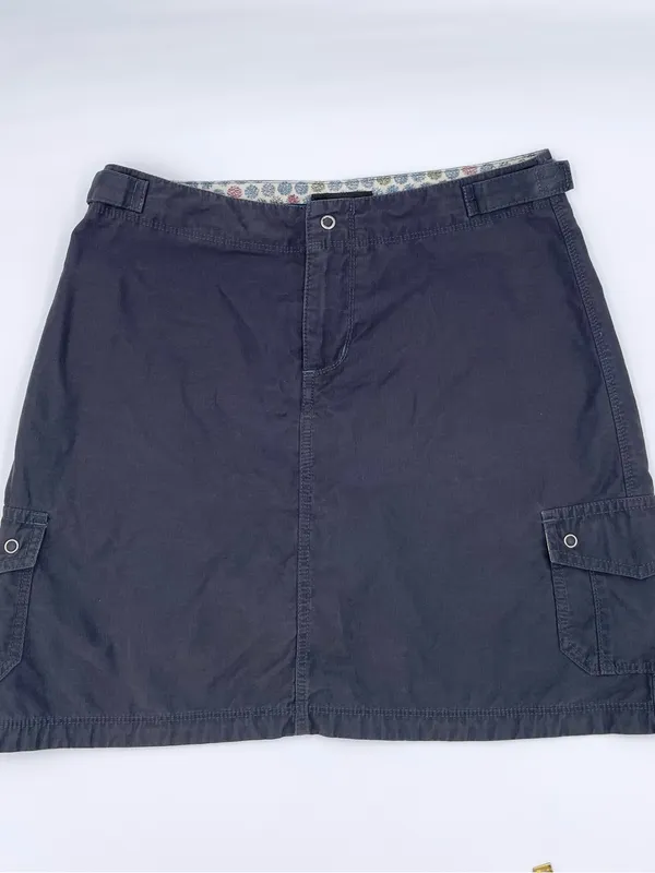Horny Toad Cargo Skort Size 2 Dark Grey Adjustable Waist Hiking Gorpcore Y2K - Image 3