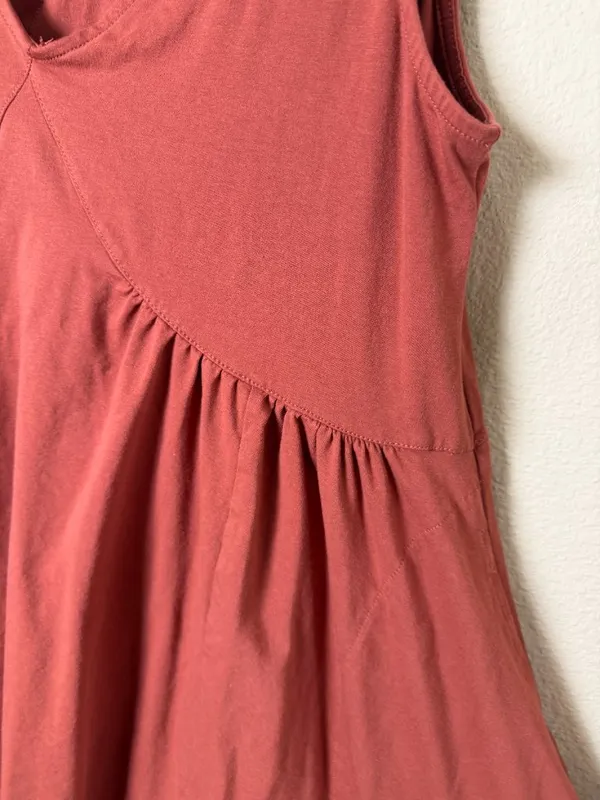 TikTok Famous Swing Dress Burnt Orange Baby Doll Size Small - Image 3