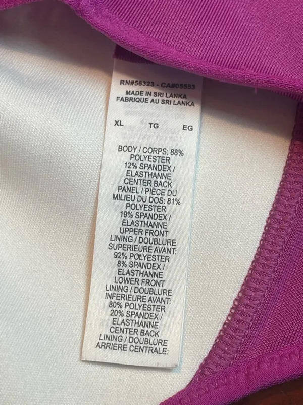 Nike Dri-FIT Magenta Pink Swoosh Sports Bra XL Extra Large Racerback Athleisure - Image 4