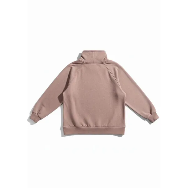 Varley‎ Atlas Sweatshirt Womens Medium Ash Rose Pink Side Zip Funnel Neck - Image 6