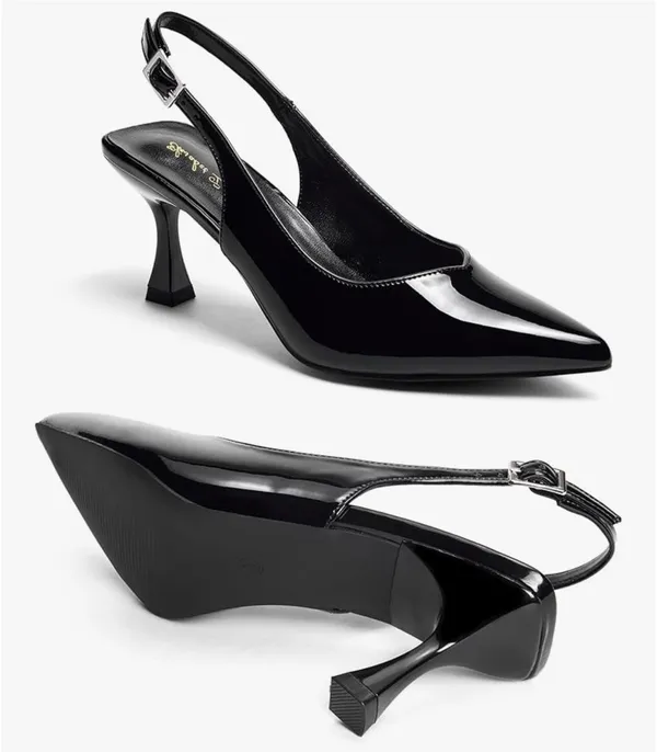 Amazon Black slingback heels - Image 4