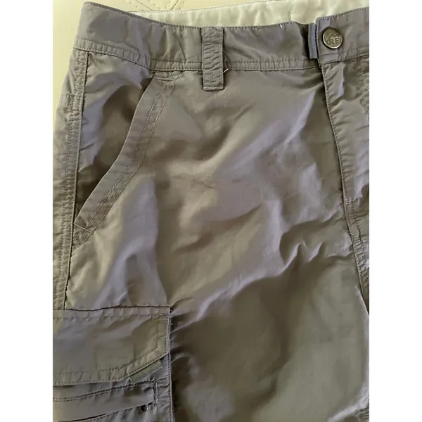 REI Women's Gray Nylon Cargo Hiking Utility Shorts size 6 - Image 5