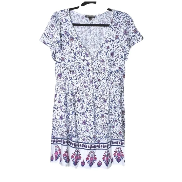 Dress Size M by City Triangles purple floral‎ knee length - Image 7