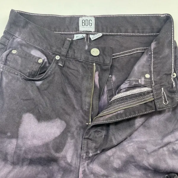 BDG Urban Outfitters Women’s Jeans High Rise Baggy Black Color Fade Size 27 - Image 6