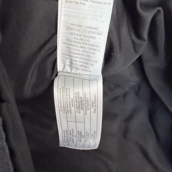 J.Crew‎ Mercantile Quilted Puffer Vest Black Mock Neck Full Zip Preppy Size M - Image 7