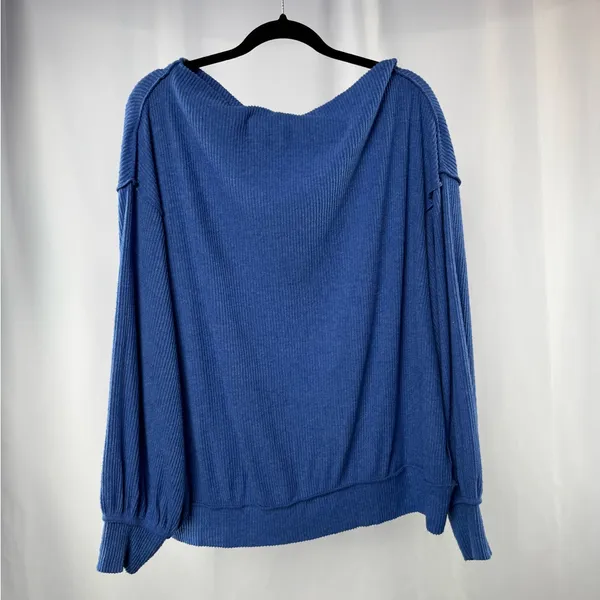 Free People Main Squeeze Hacci in Blue‎ Size Medium - Image 6