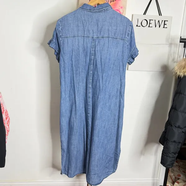 Billy T Rodeo Chambray Dress‎ Blue Size L - Image 6