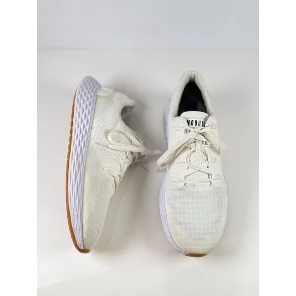 Nobull Adult Shoes White Allday Ripstop Athletic Running Sneaker Women 9.5 Men 8 - Image 3