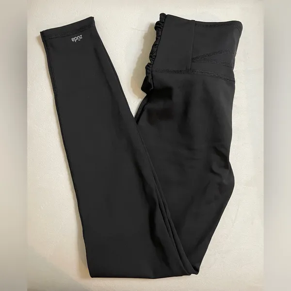 NWOT Zuda Black Bow Tie Leggings Size XXS - Image 10