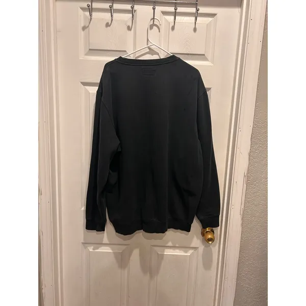 VTG Forester Iowa Hawkeyes Sweatshirt Black Embroidered NCAA Pullover XL College - Image 4