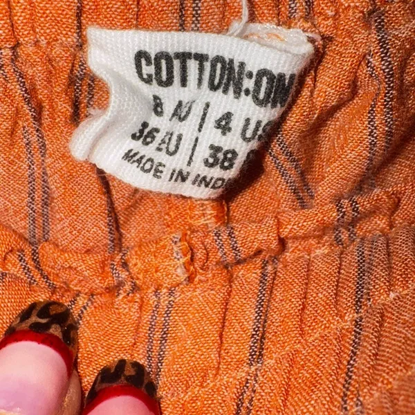 Cotton On Women's Peachy Striped‎ Cropped Pants - Image 2