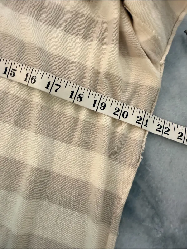 NWOT Free People We The Free Size S Tan Cream Striped Thermal Knit V Neck Top - Image 11