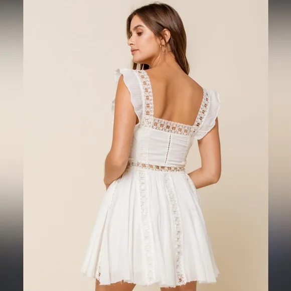 Free People White Lace Dress - Image 2