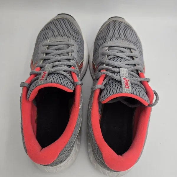 Asics Running Shoes Women 8 Wide Gel Contend 6 Gray Low Top Gym Trainers Sneaker - Image 3