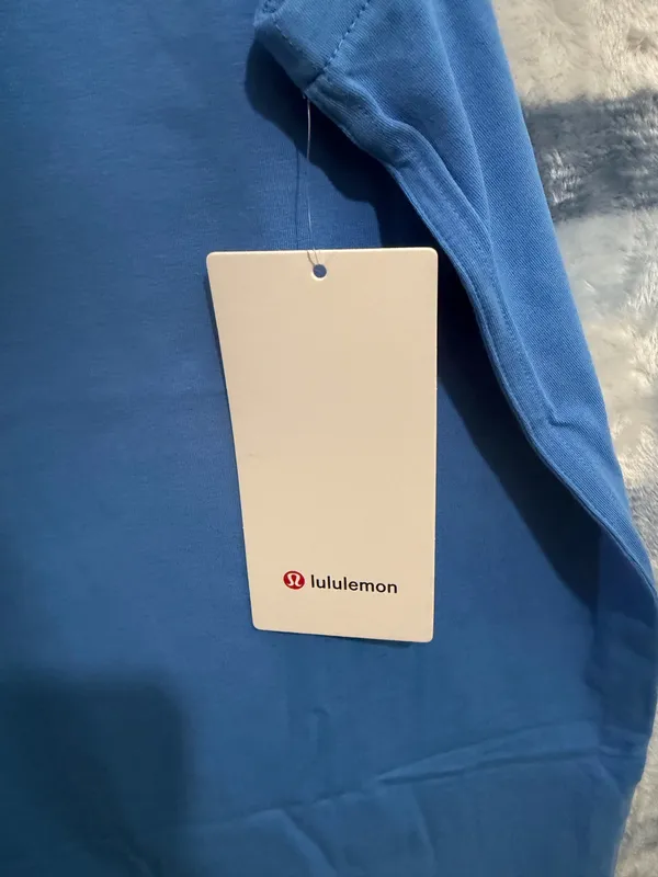 Lululemon All Yours Organic Cotton Tank Pool Blue XL - Image 3