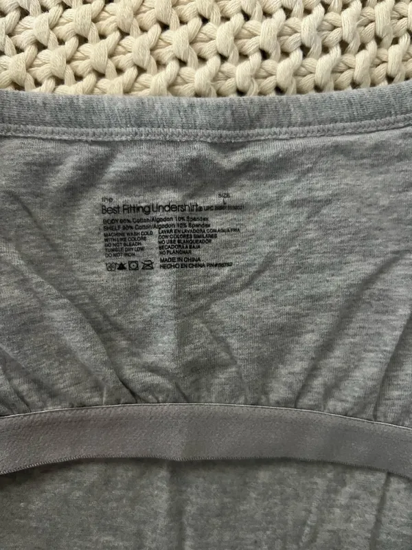 Double lined grey tank Gray Size L - Image 2