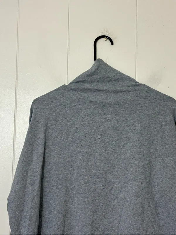 Vuori Cleo Mock Neck Sweatshirt Gray Pullover Relaxed Lounge Athleisure Size S - Image 9