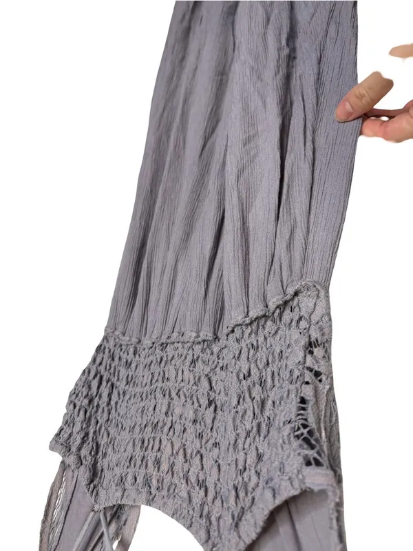 ✨ Free People FP One Adella Maxi Slip‎ Dress Purple Gray XS 🌿 - Image 7