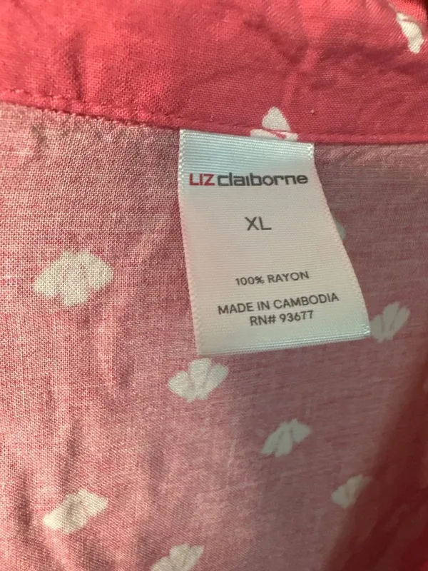 Liz Claiborne Women’s XL Pajama Set Pink Coquette Fairycore Lounge Shorts Set - Image 3