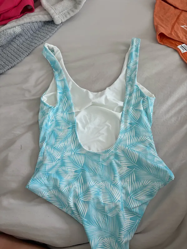 Palms Away one piece bathing suit Blue Size M - Image 3