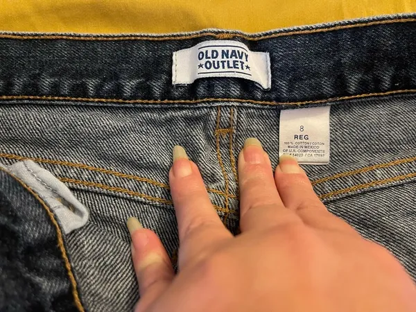 Old Navy Relaxed Fit Women's Dark Blue Jeans - Image 2