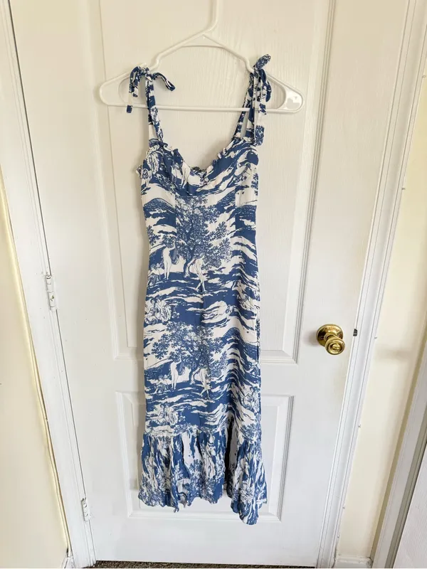 Reformation Nikita Midi Dress in Toscana Print - Image 4