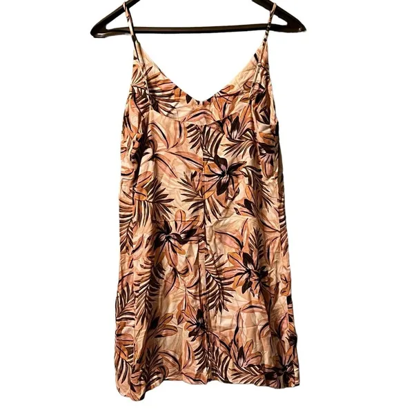 Olivaceous Midi-length Floral Print Tank Dress, Sleeveless, Size Medium‎ - Image 2