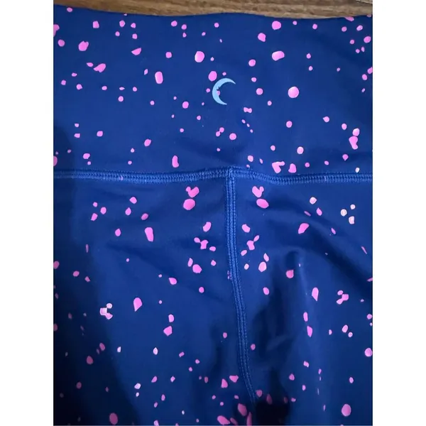 Zyia‎ Active Splash Navy Pink Light n Tight Hi-Rise Athletic Leggings 7/8 Sz 6-8 - Image 9