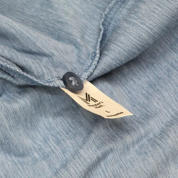 NWT Member's Mark Sleeve Favorite Polo Shirt MM23706 L Singing The Blues Blue - Image 4